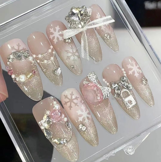 Christmas Start cute nails