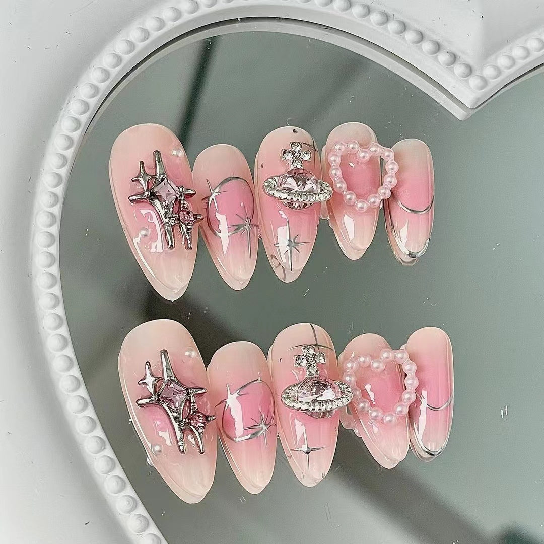 Sweet and Spicy Girl Nail Enhancement Alpine Little Red Book Wearing Nail Enhancement Removable Nail Plate Wearing Nail