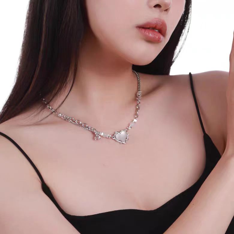 New Transparent Love Necklace for Women's Instagram