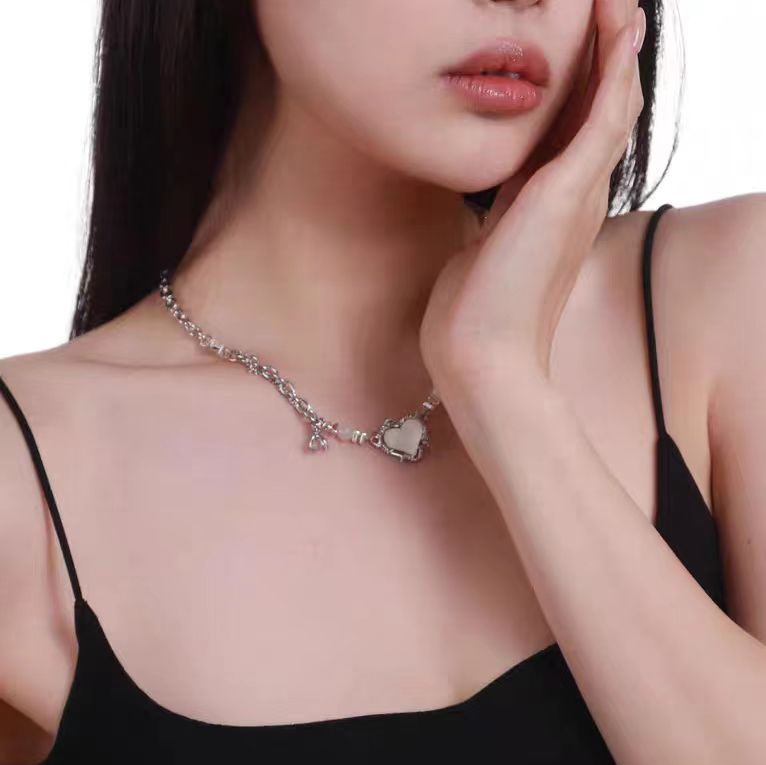 New Transparent Love Necklace for Women's Instagram