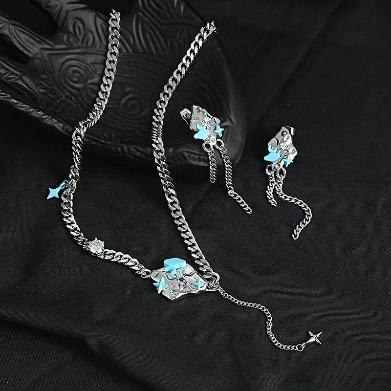 Necklace female senior sense ins cold wind personality fashion accessories 2022 new sweet cool hot girl collarbone chain tide