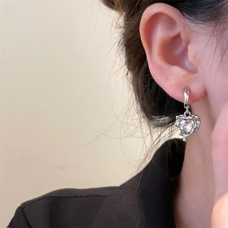 Diamond Loving Earrings Light and Luxury, High level Design