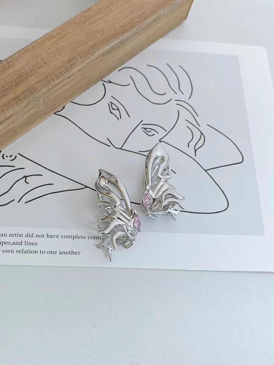 Ear bone clip unique butterfly ear clip without ear hole, new female style,