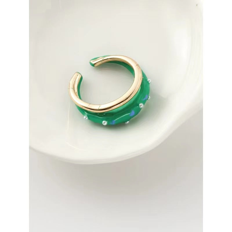 Handmade oil drip rings for men and women openings adjustable rings