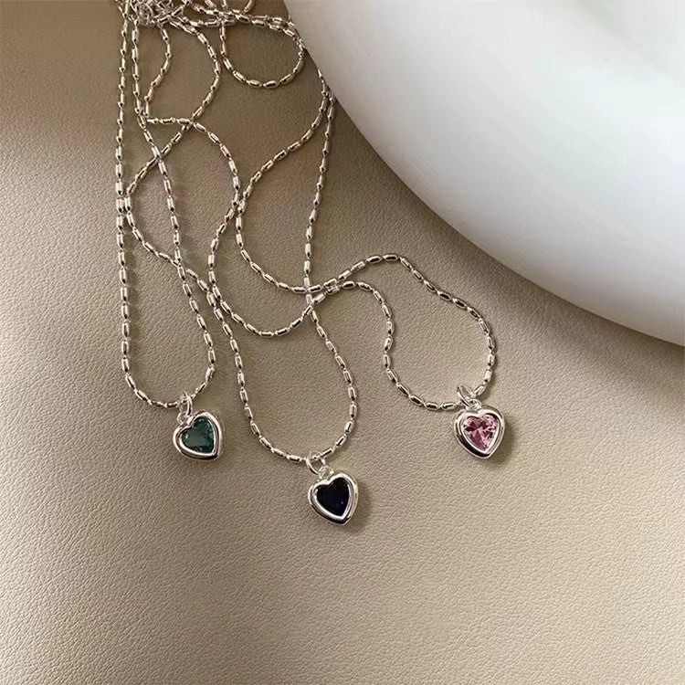 texture necklace pearl zircon tassel cnecklace
