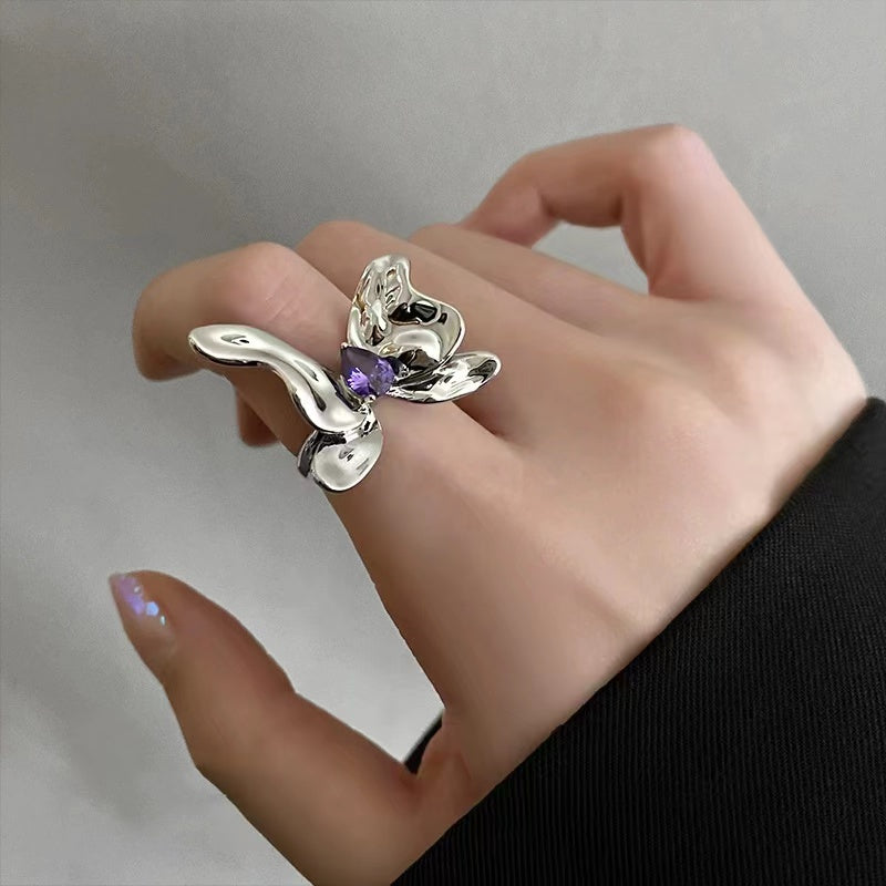 Metal Butterfly Ring