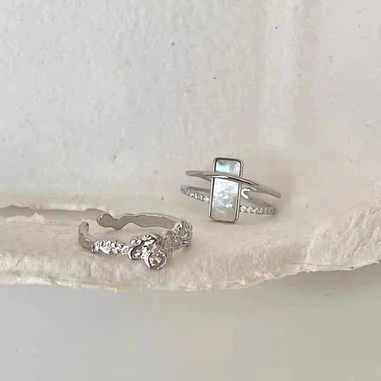Design niche premium sense light luxury exquisite unique ring