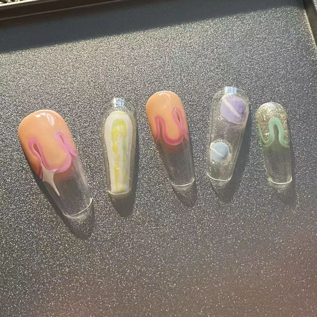 Summer ice cream wear nail small planet macaron color system sweet cool wind sweetheart hot girl millennium wind
