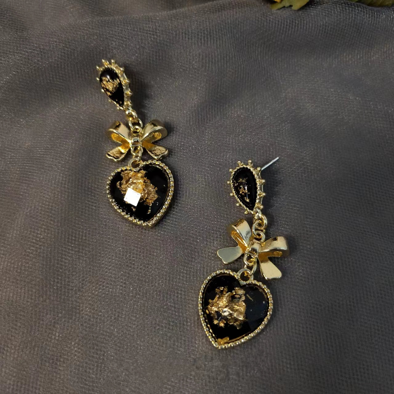French Baroque earrings, feminine, retro court style, long earrings
