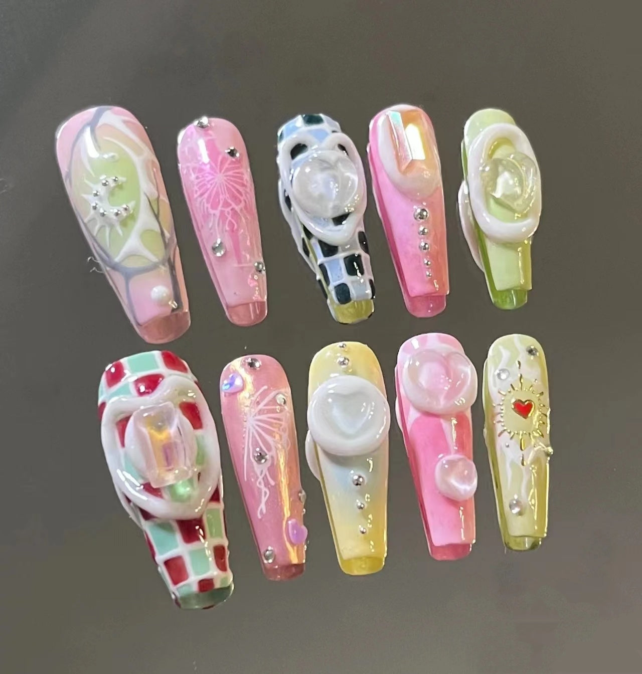 manicure manual wearing nail patch finished y2k hard candy girl