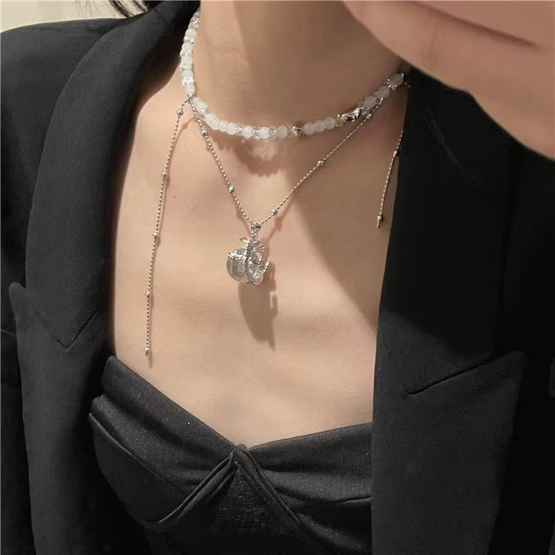 Shanhaijing dragon pattern country wind 2YK necklace collarbone chain