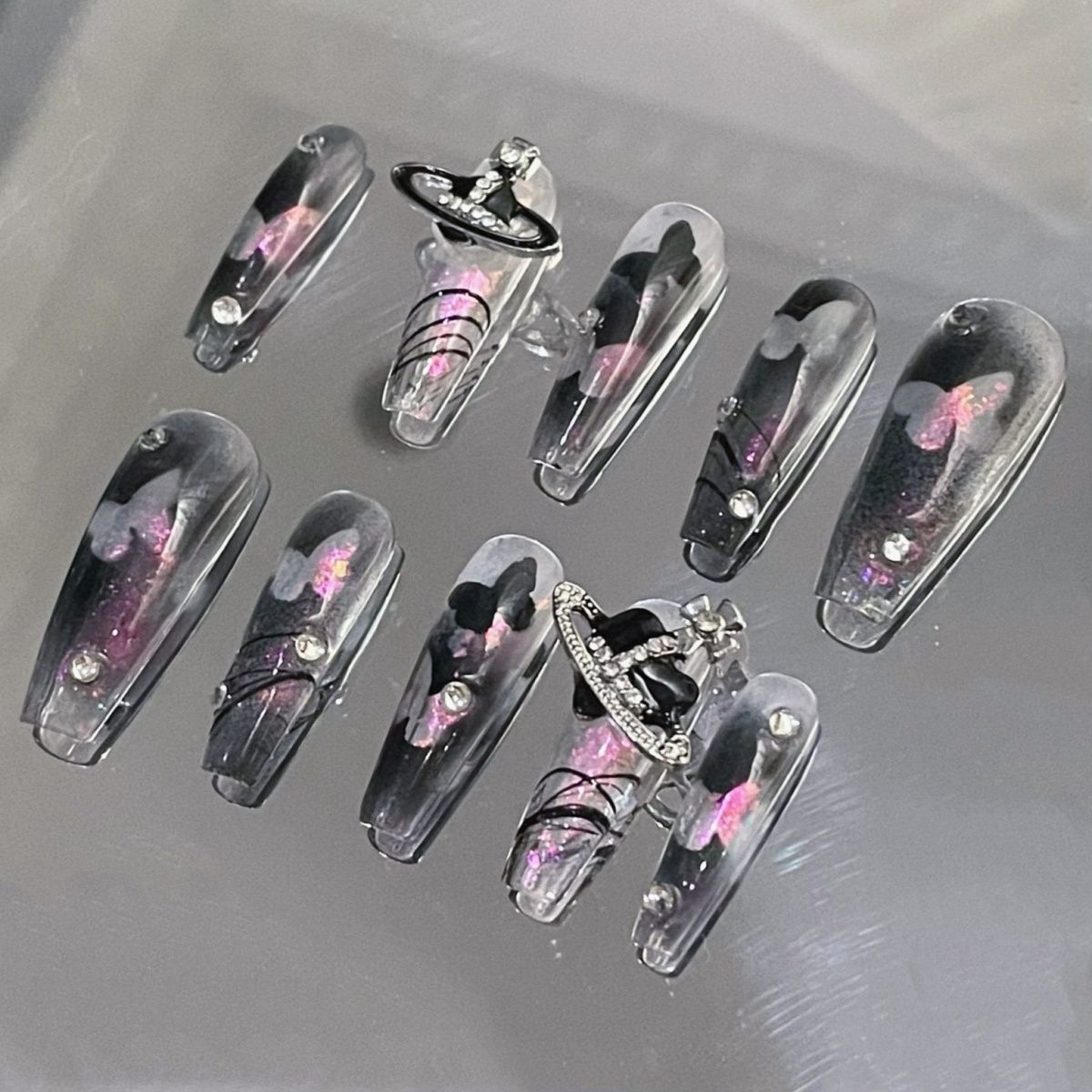 Hollow butterfly high-grade light luxury hot girl nails