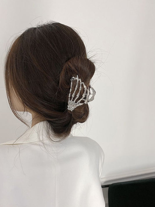 European and American Skeletal Claw Metal Hair Clip Designed by Female Qiuxiaozhong; High grade Shark Hair Clip