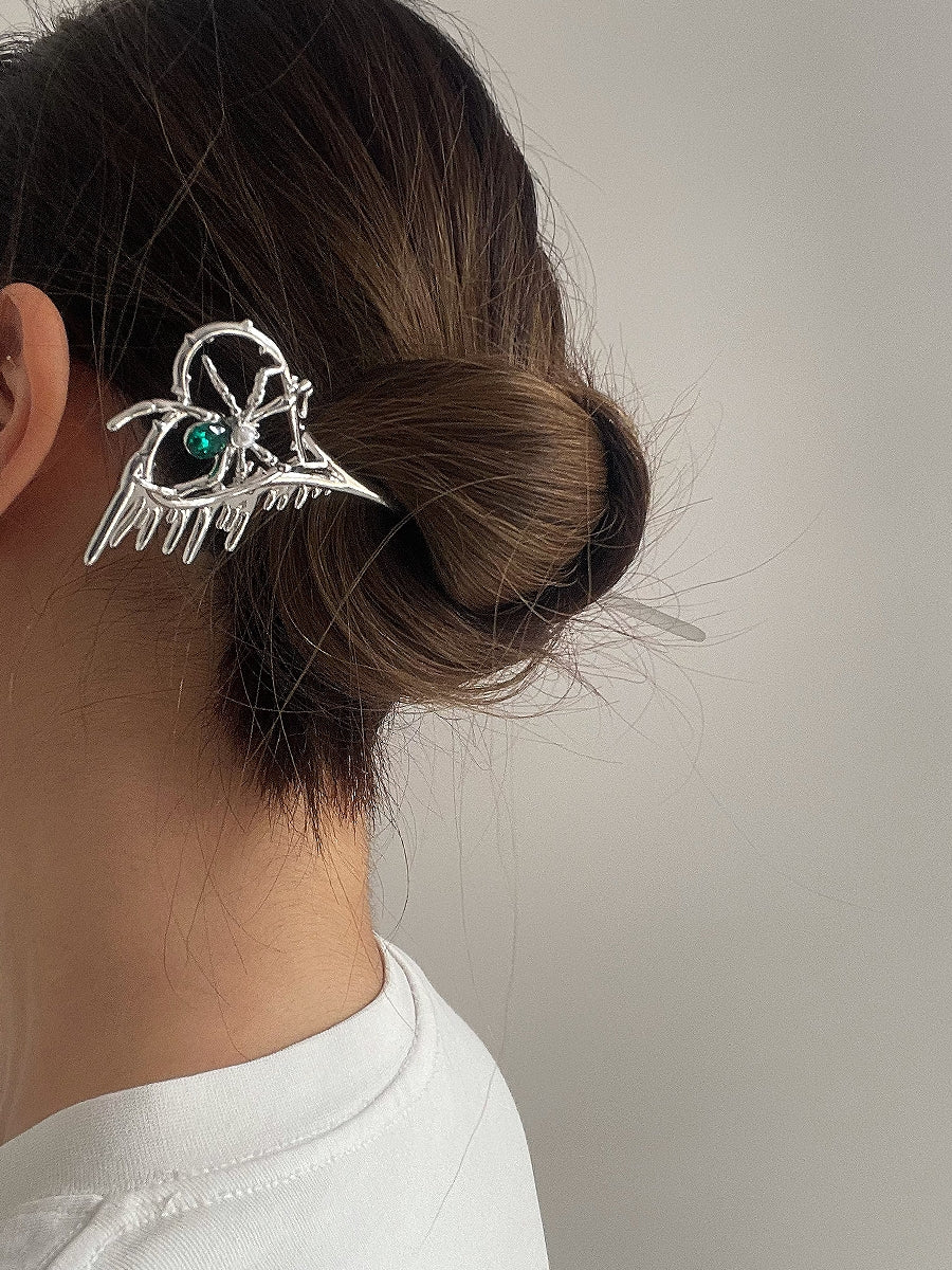 Irregular metal hairpin, small design, simple and high-grade hair accessories